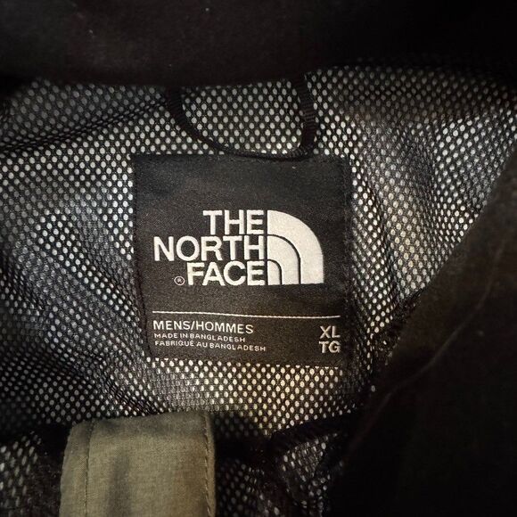 The North Face Sangro Men's Sz XL Hooded Lightweight Waterproof Jacket Fig Green - Picture 5 of 14